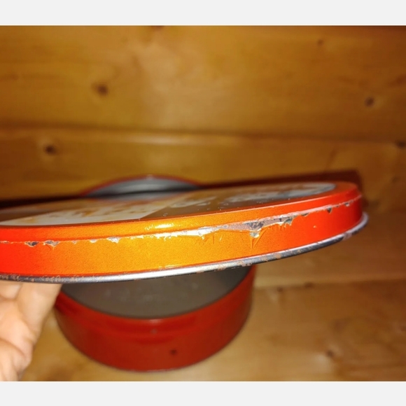 Vintage Collin Street Bakery Fruit Cake Tins Corsica TX Holiday Cowboy Christmas - Picture 10 of 12